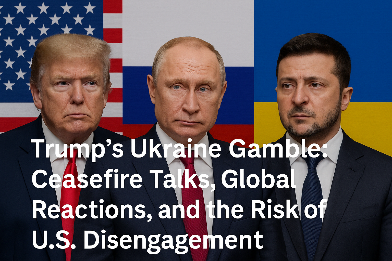 Trump’s Ukraine Gamble: Ceasefire Talks, Global Reactions, and the Risk of U.S. Disengagement